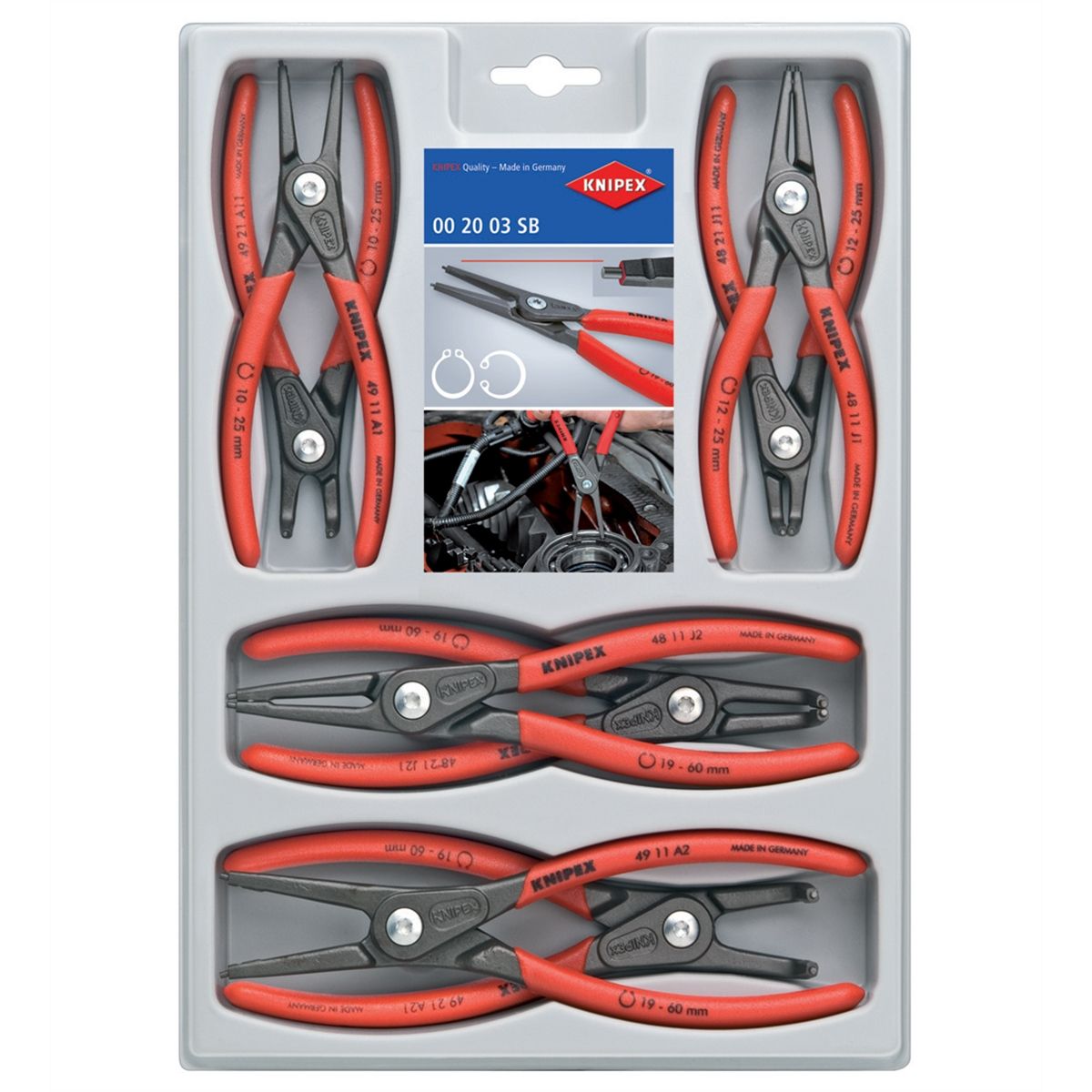 8 PC Precision Circlip Pliers Set