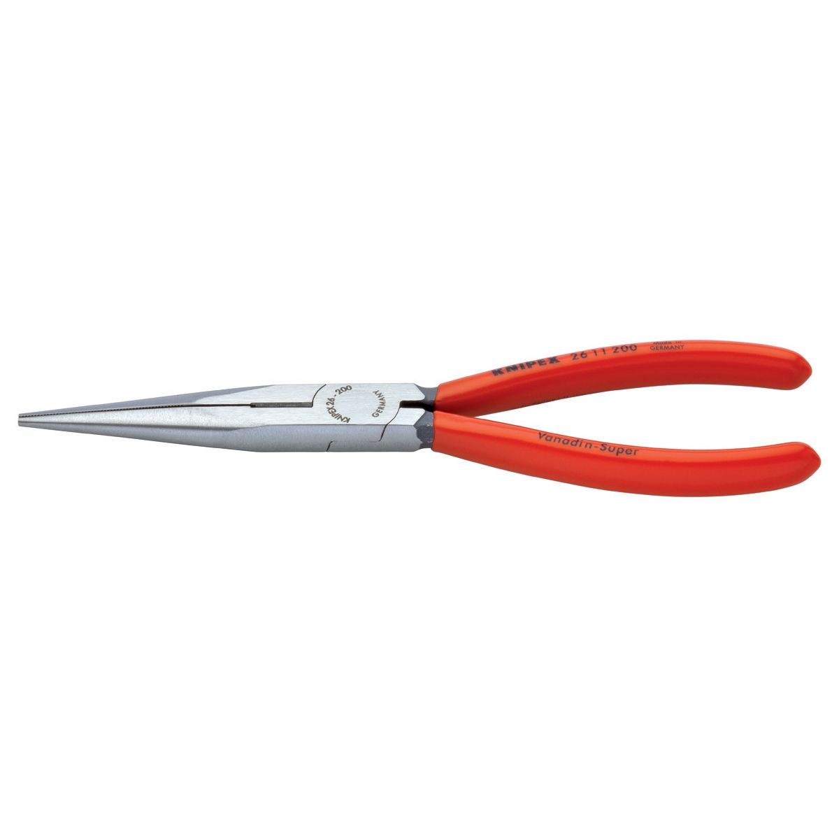 8" LONG NOSE PLIERS CARDED