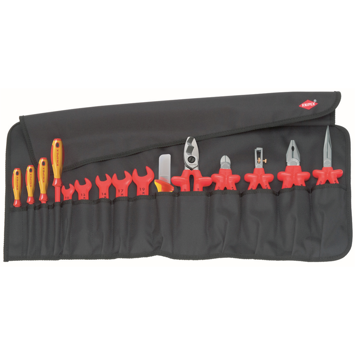 1/18 15 Pc Tool Roll Bag, 1000V Insulated