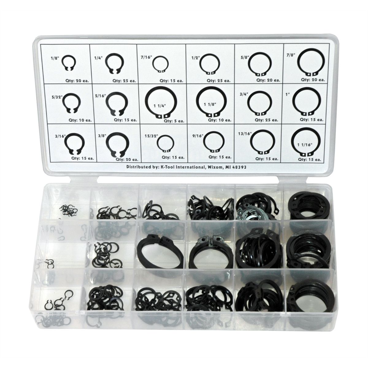 300 Piece Snap Ring Assortment