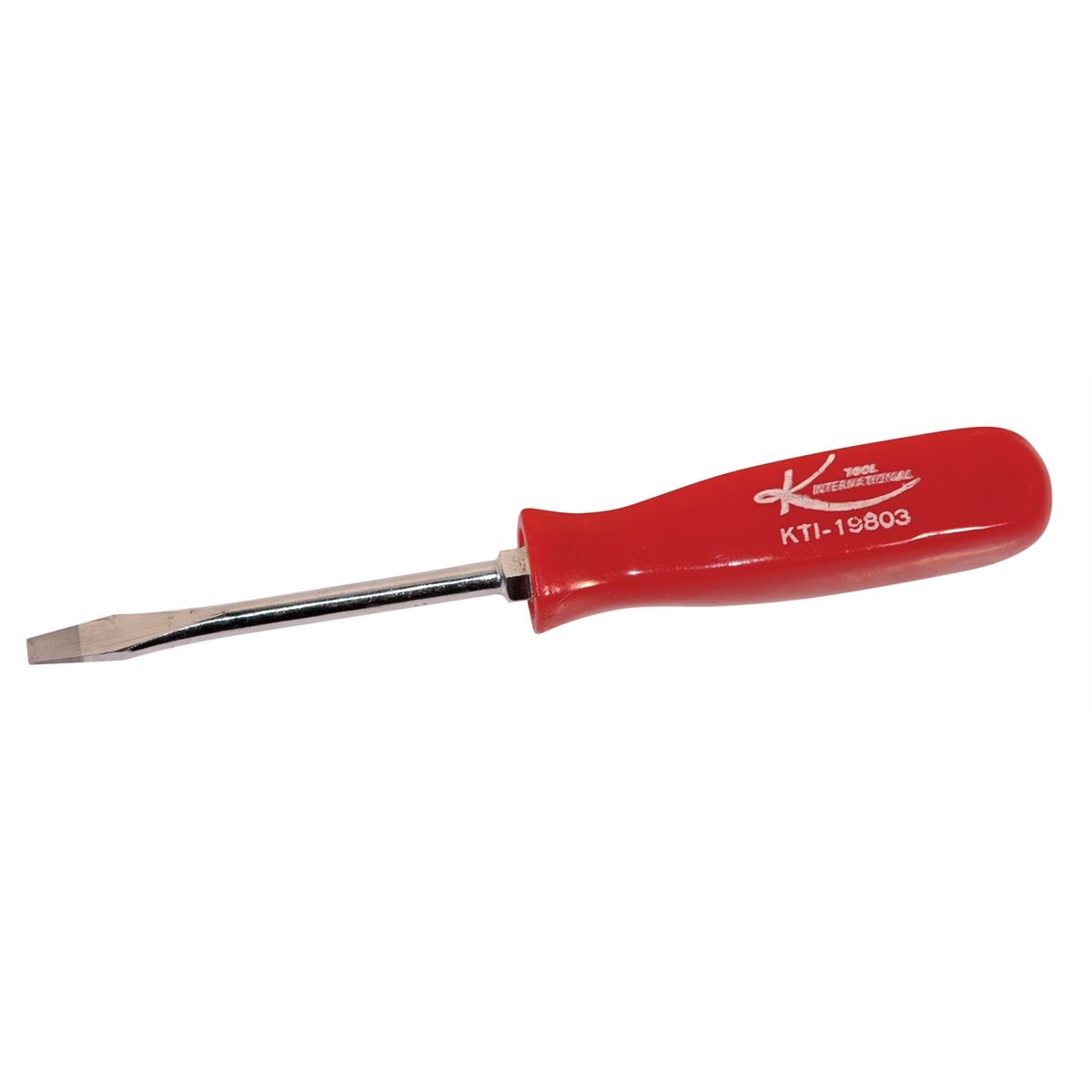 Slotted Screwdriver - 3 In - Red Handle