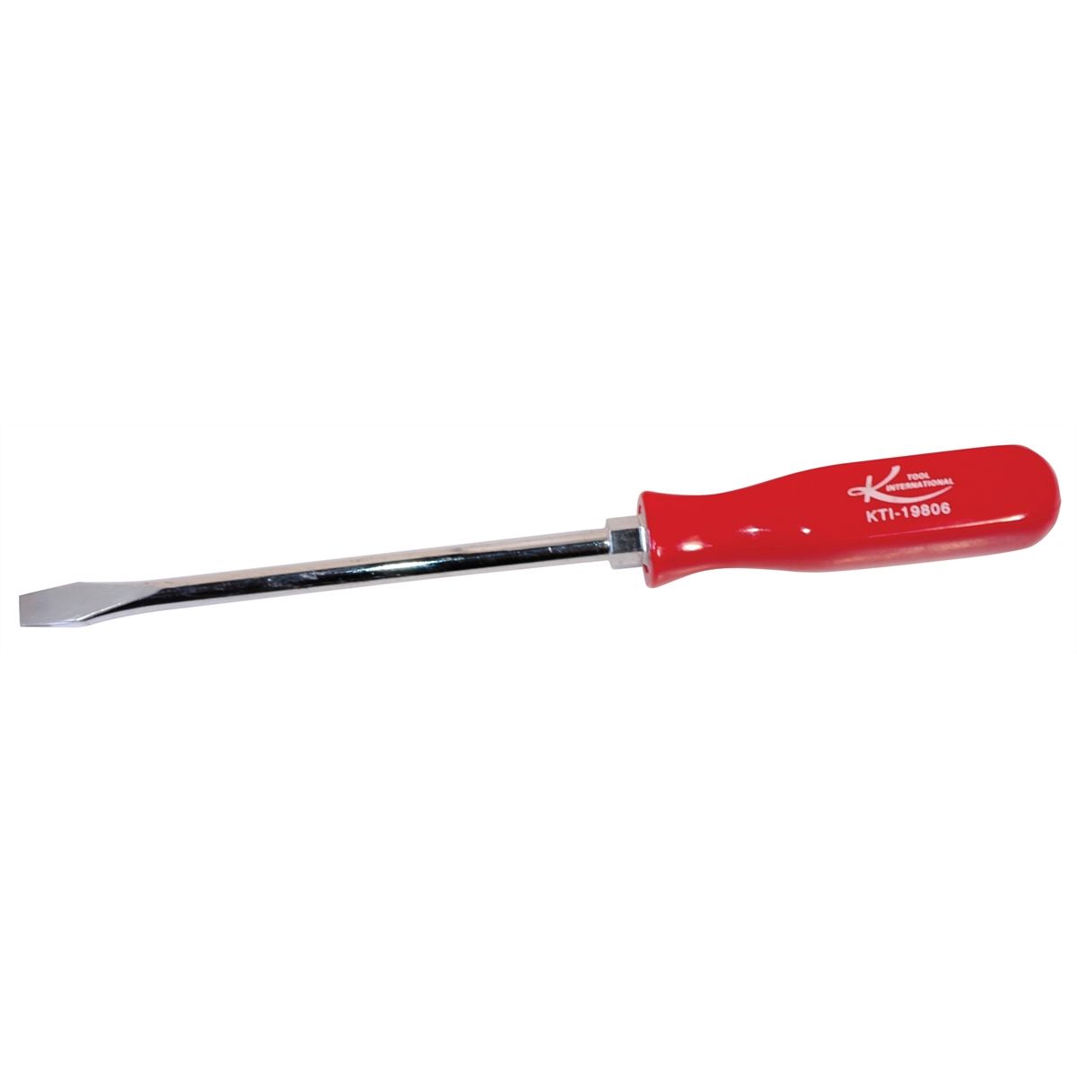 Slotted Screwdriver - 6 In - Red Handle