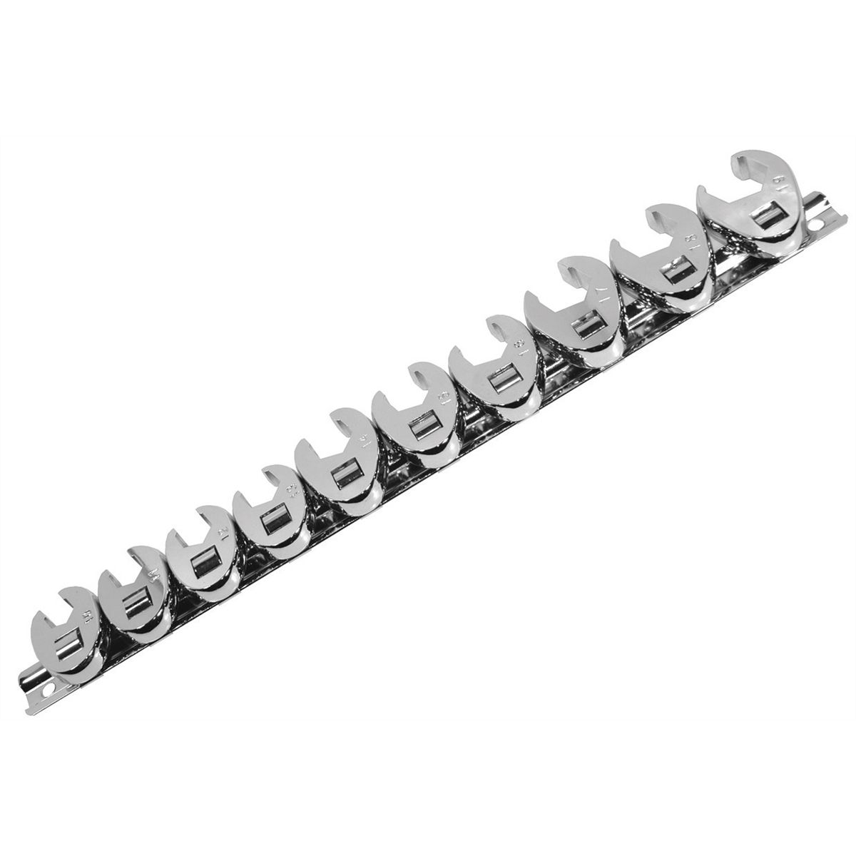 Metric Crowfoot Flare Nut Set - 3/8 In Dr - 10 Pc