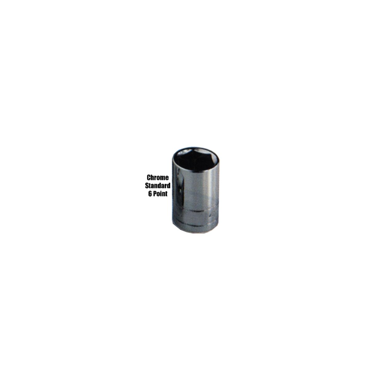 1/2 In Dr 6 Pt Standard Short Socket - 28mm