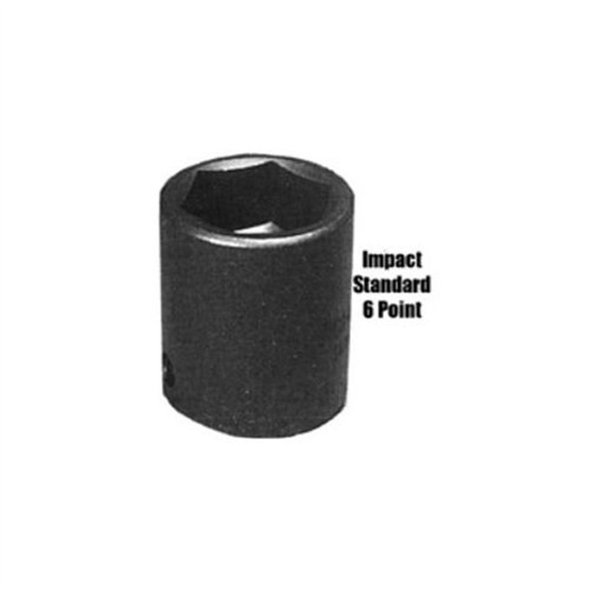 Standard Impact Socket - 3/8 In Dr 6 Pt - 9/16 In