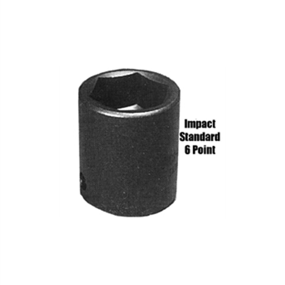 Deep Impact Socket - 1/2 In Dr 6 Pt - 15/16 In