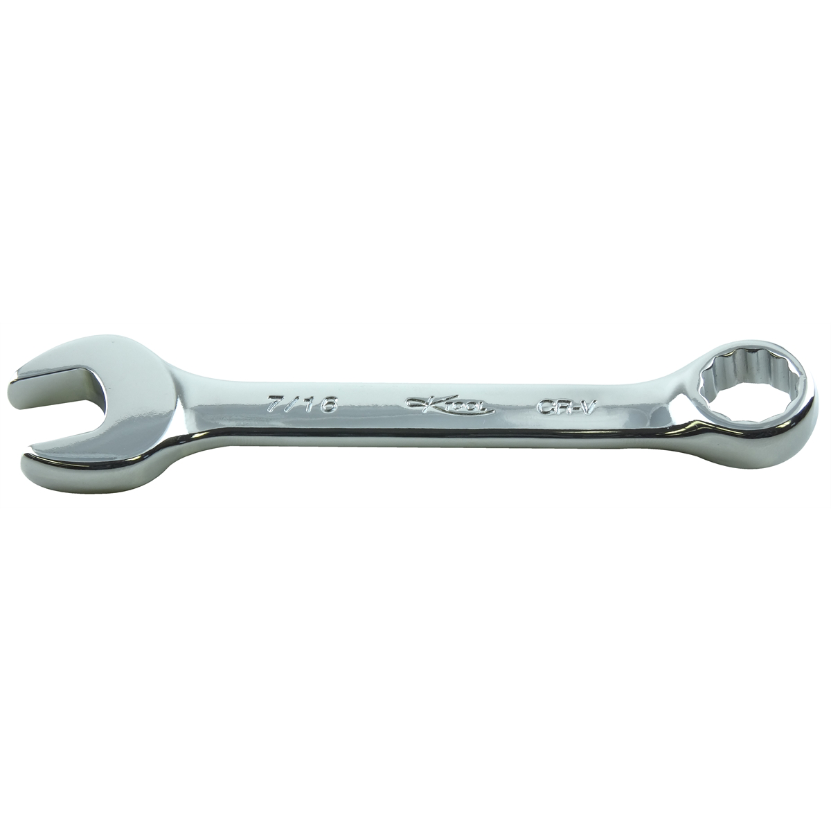 12 Point Short Panel High Polish Combination Wrench, 7/16"