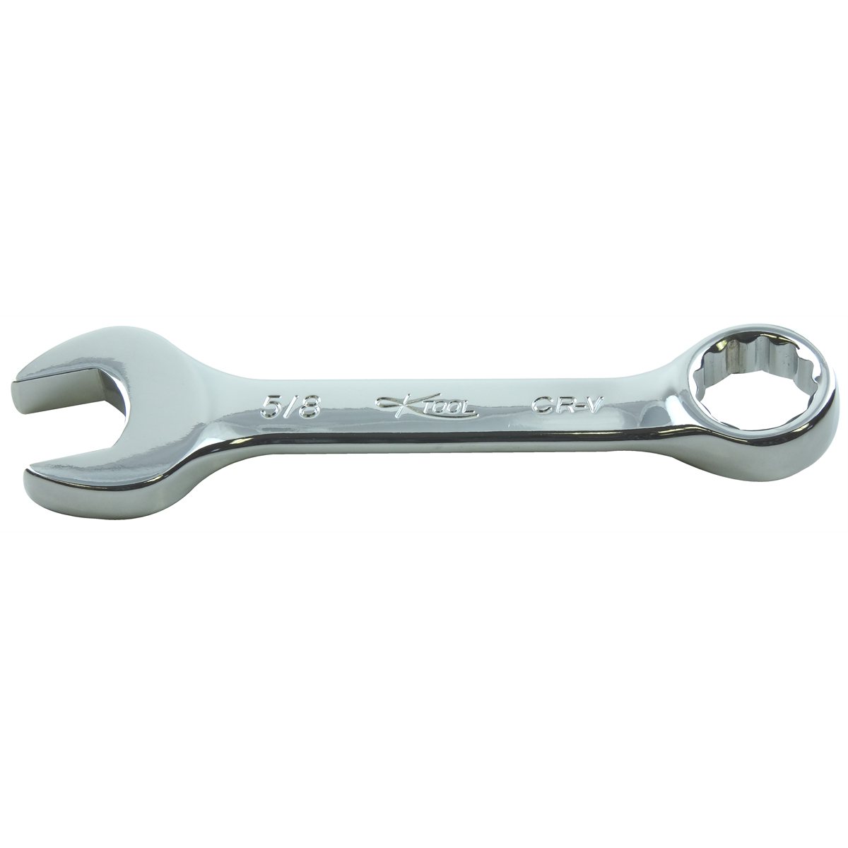 Short High Polish Fractional Combination Wrench - 5/8 In