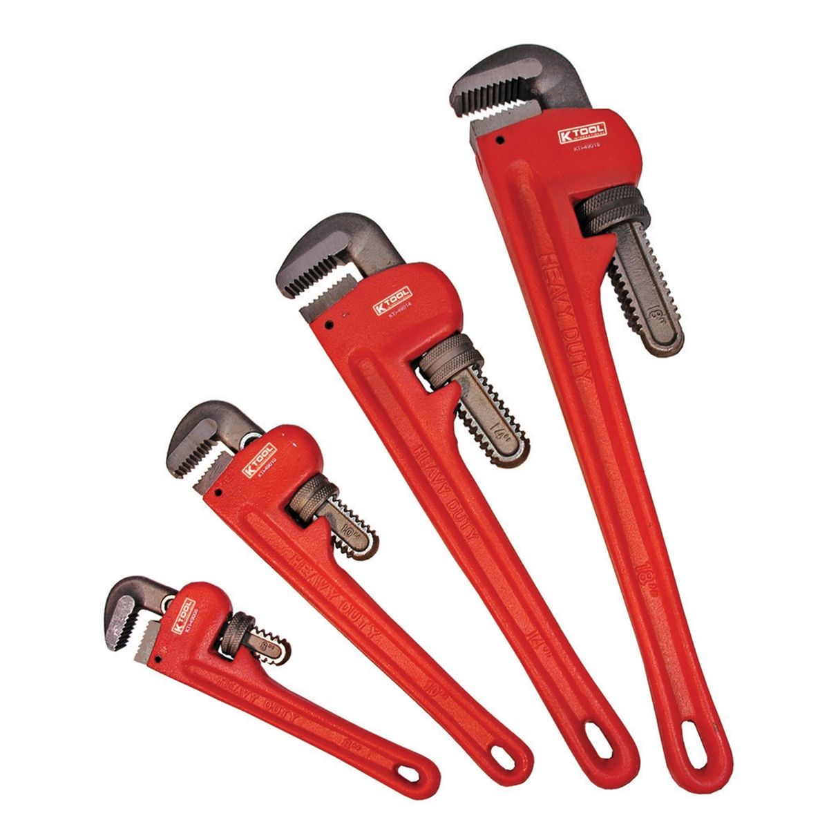 Pipe Wrench Set - 4 Piece