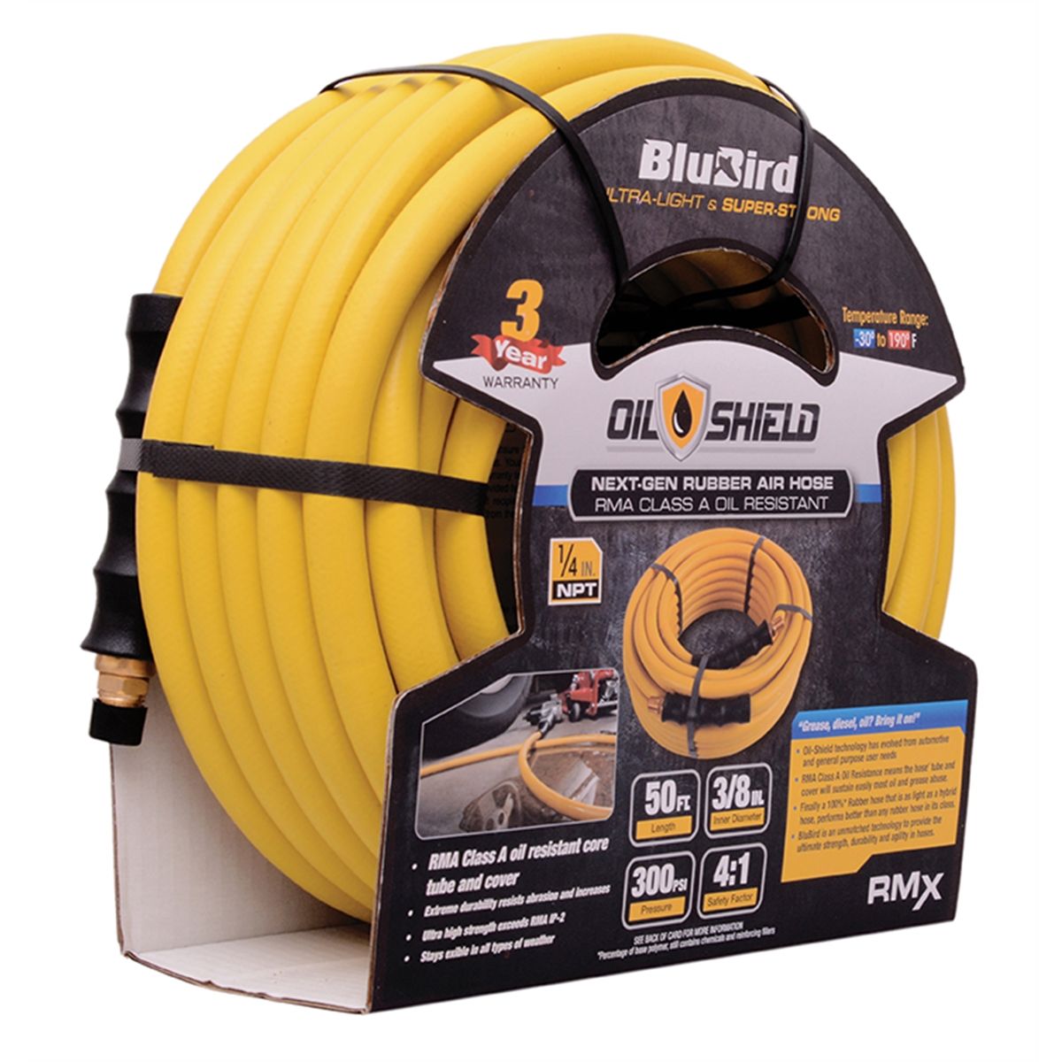 BluBird Oil Shield 3/8" x 50' Air Hose