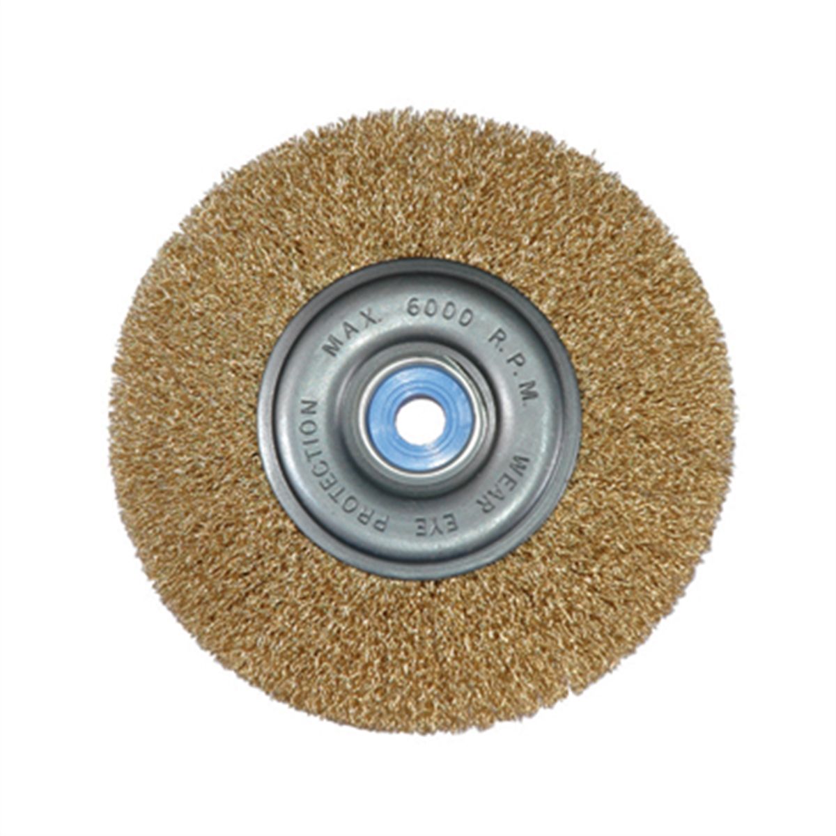 8" Coarse Wide-Faced Crimped Wire Wheel Brush