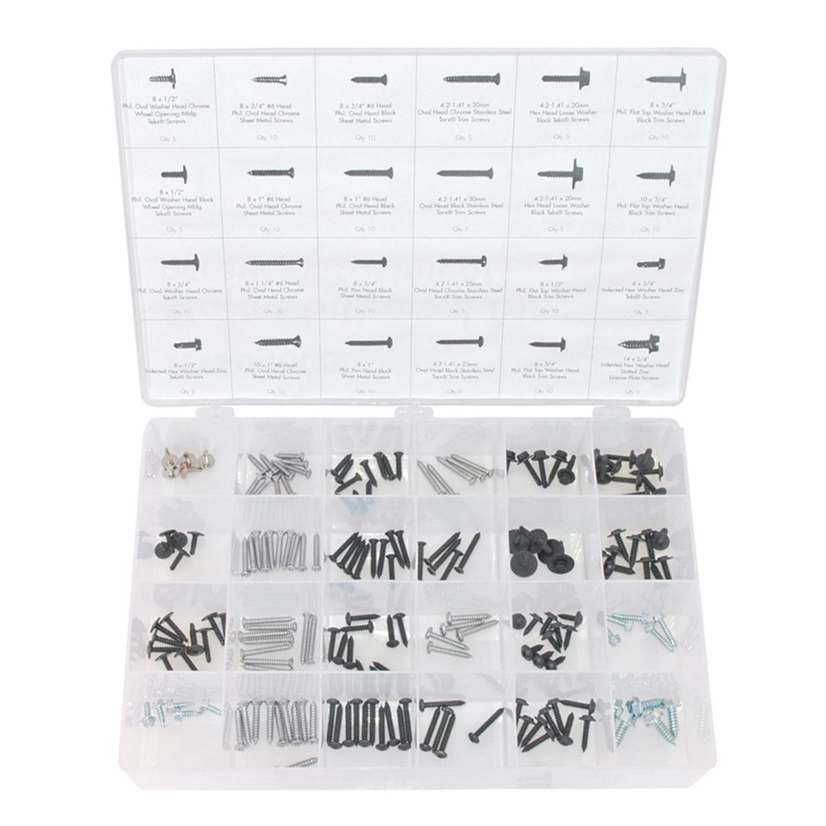 185 Piece Trim Screw Assortment