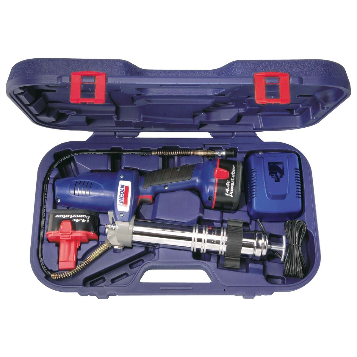 PowerLuber 14.4V Cordless Grease Gun w/ 2 Batterie...