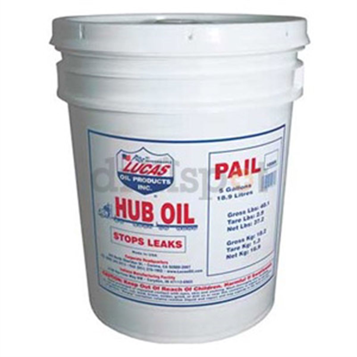 Hub Oil 5 Gallon Pail