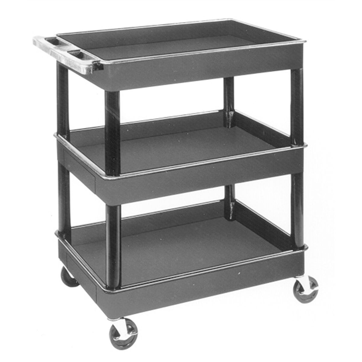 Plastic Service Cart 3 Shelf