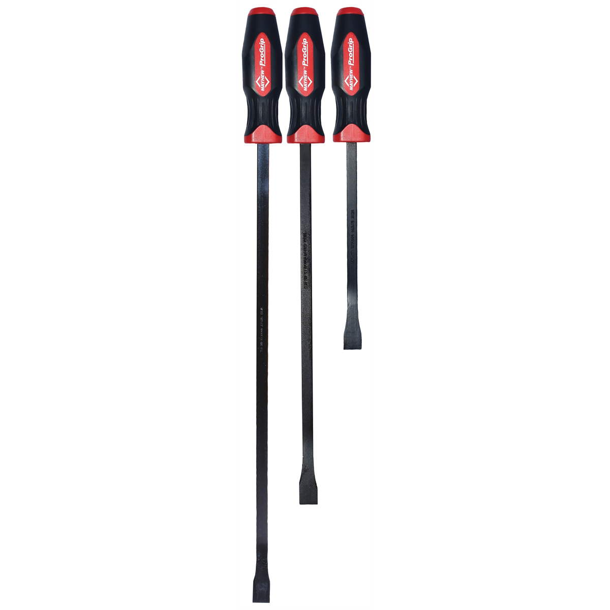 Screwdriver Style Pry Bar Set - 3-Pc