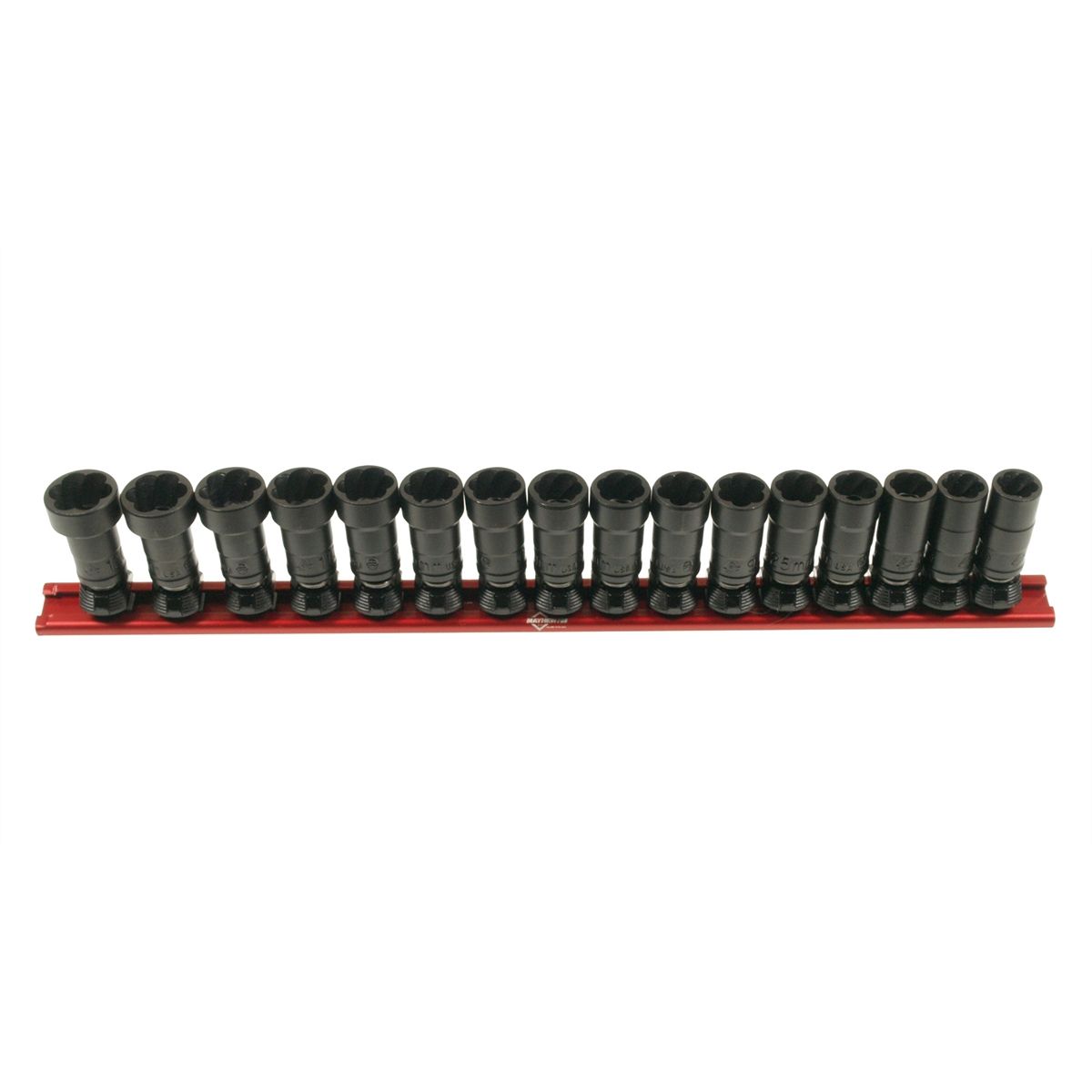 1/4 Inch Drive Metric Twist Socket Set 8.25-12mm 16 Pc