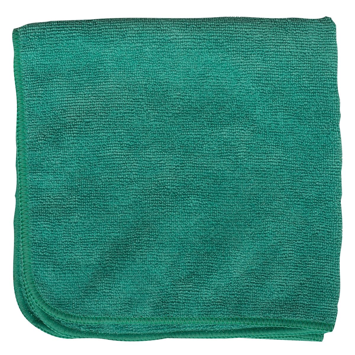 Detailers 16"x16" Green microfiber cloth Bag of 12
