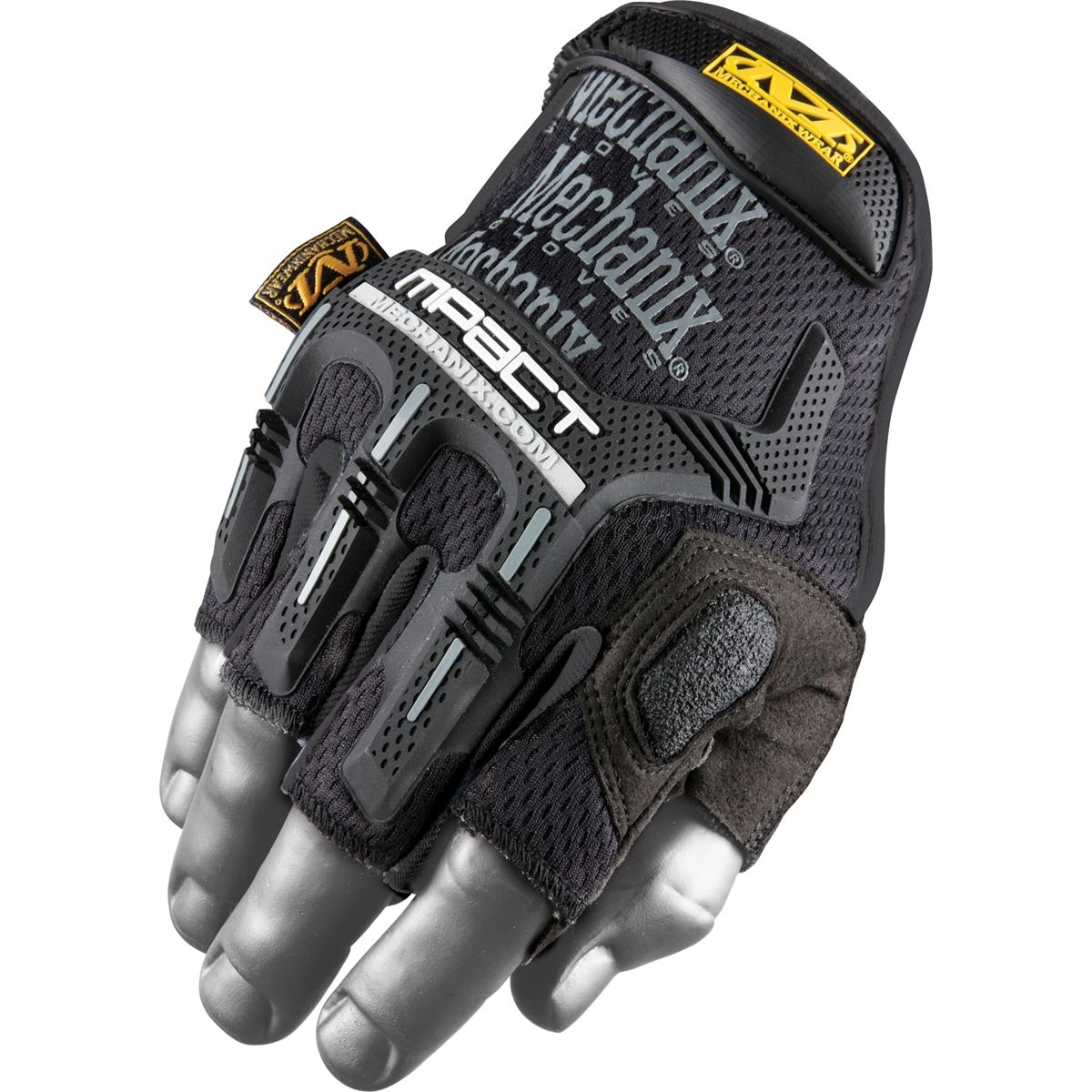 z-disc. Fingerless M-Pact Gloves - Black - XL / XXL