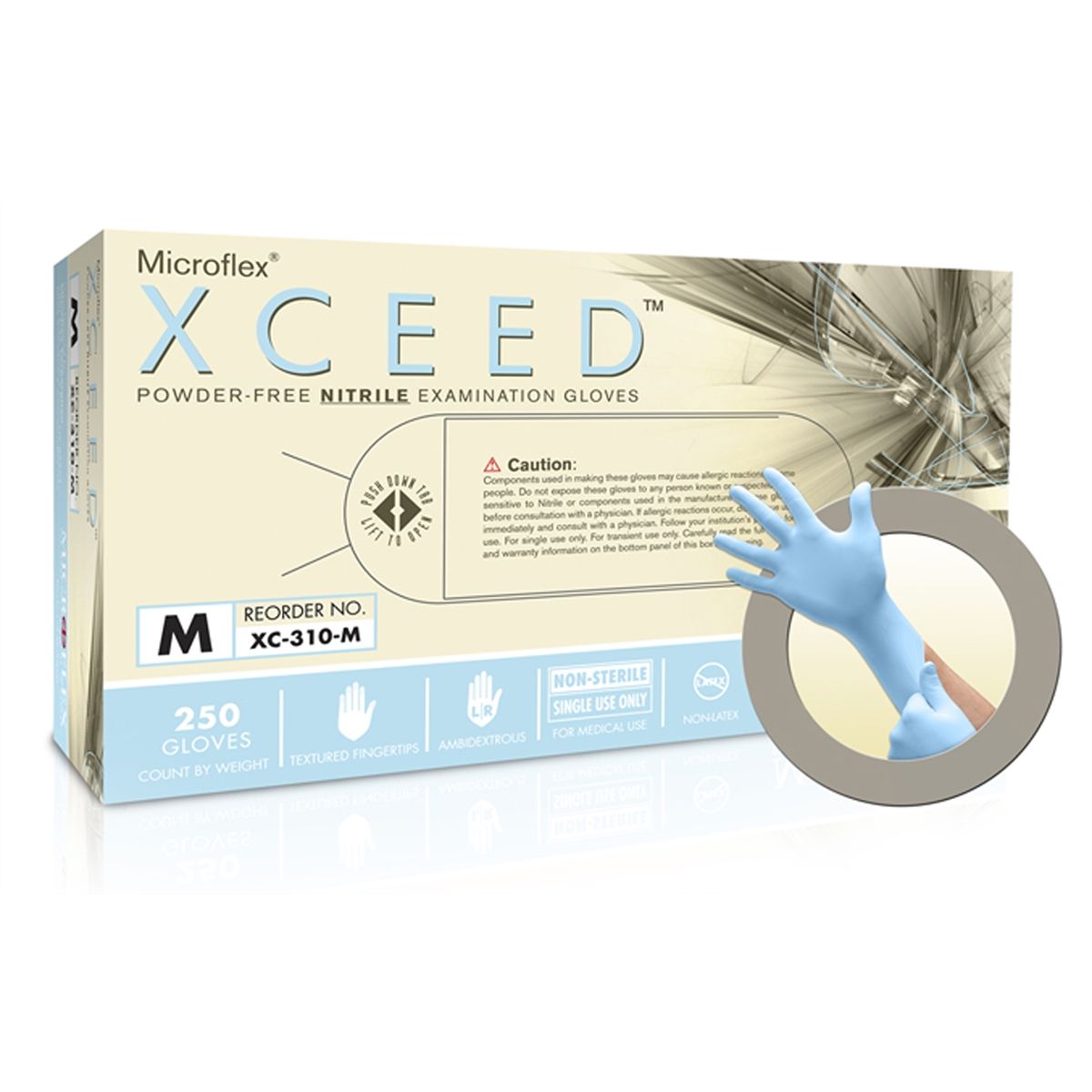 Xceed Powder-Free Nittrile Examination Gloves - Large