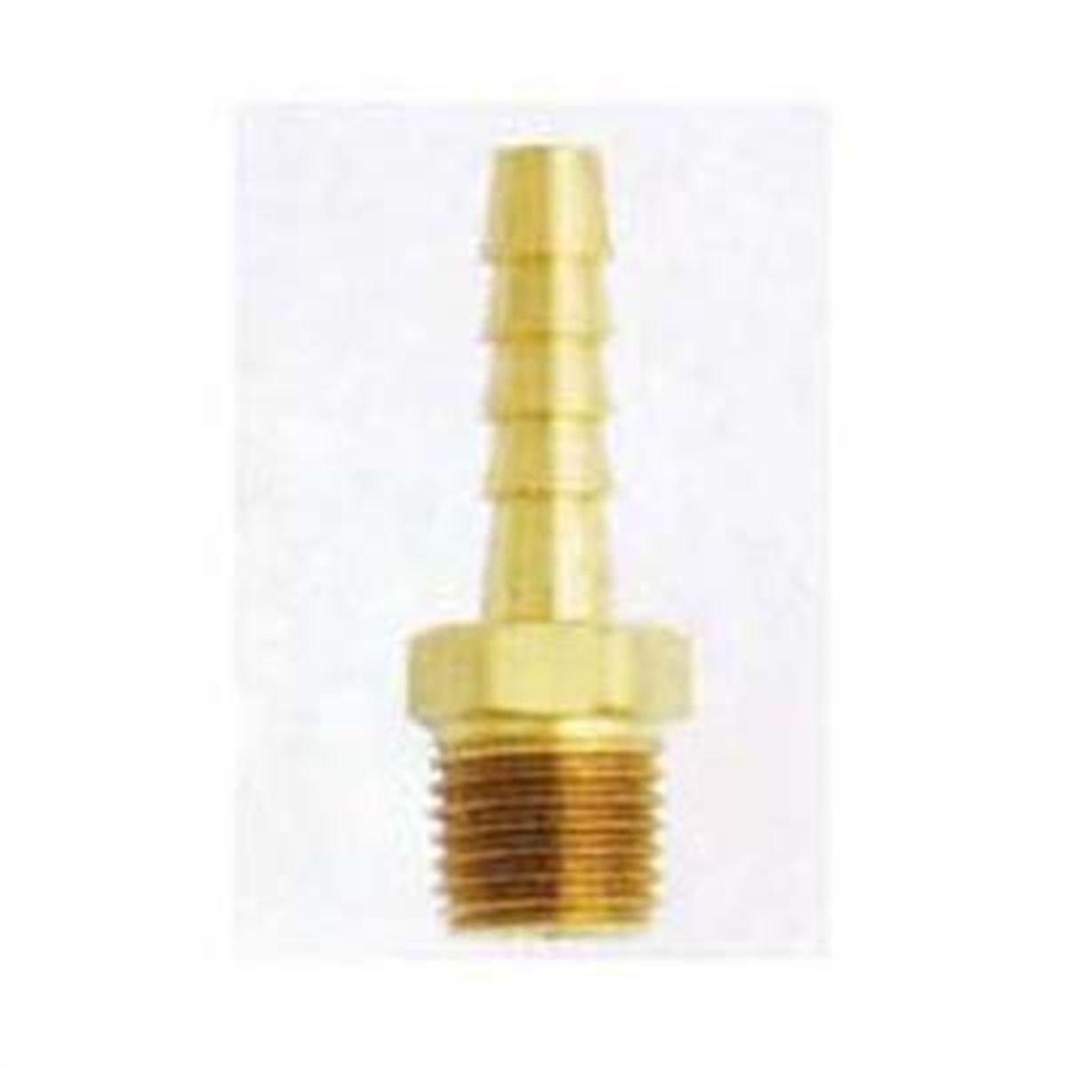 Male Brass Hose End 1/2 In ID x 3/8In NPT