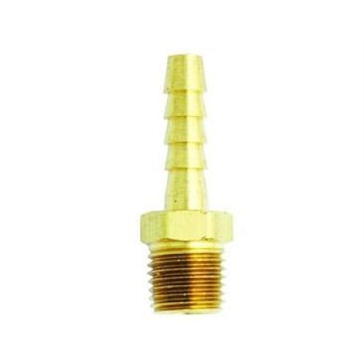 Male Brass Hose End 5/16 In ID x 1/4 In NPT 2/Cd