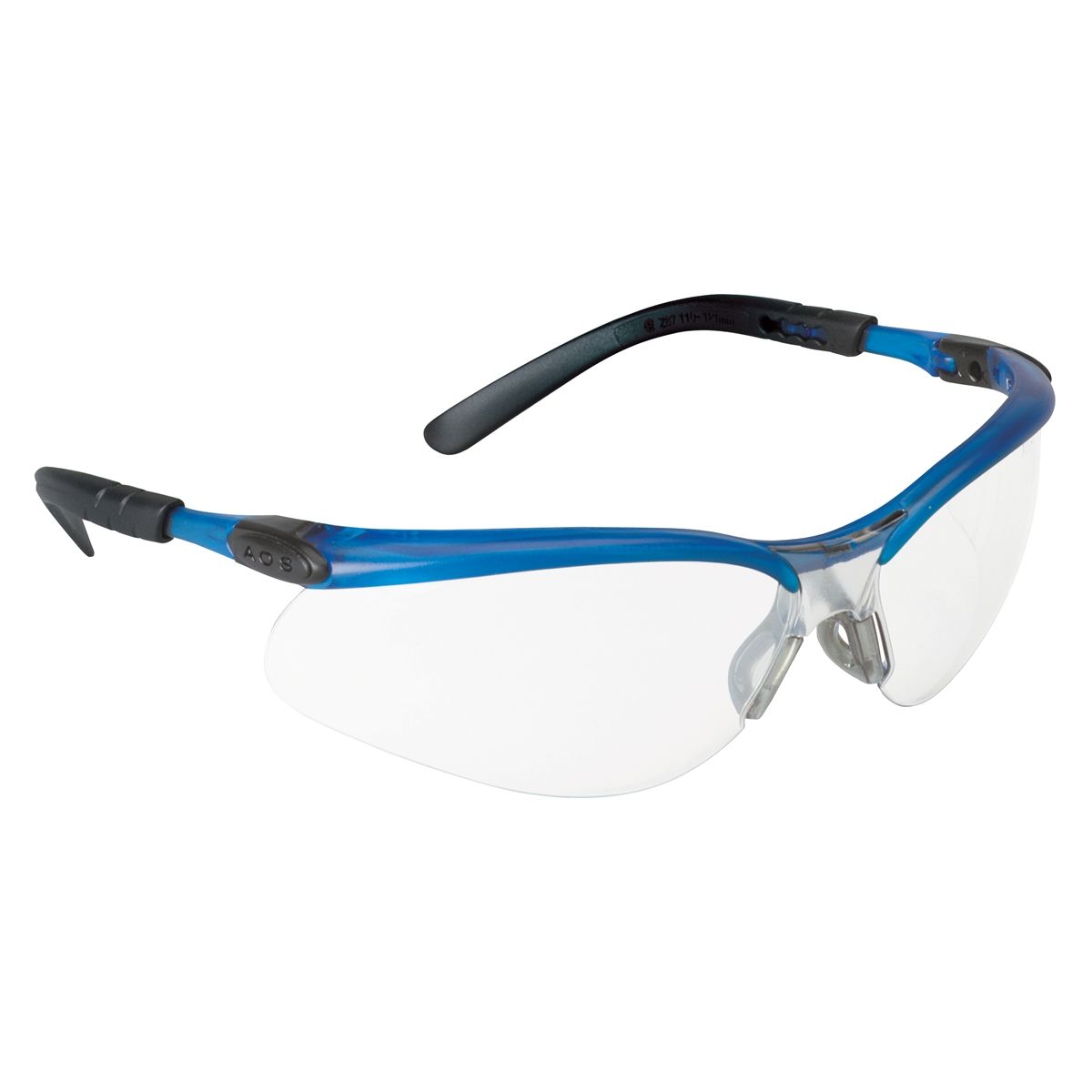 Safety Glasses Ocean Blue Frame, Clear Anti-Fog Lens