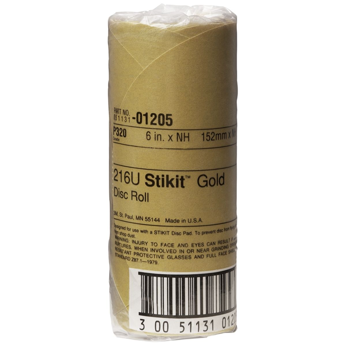 Stikit Gold Disc Roll - 6 In - 320 Grade
