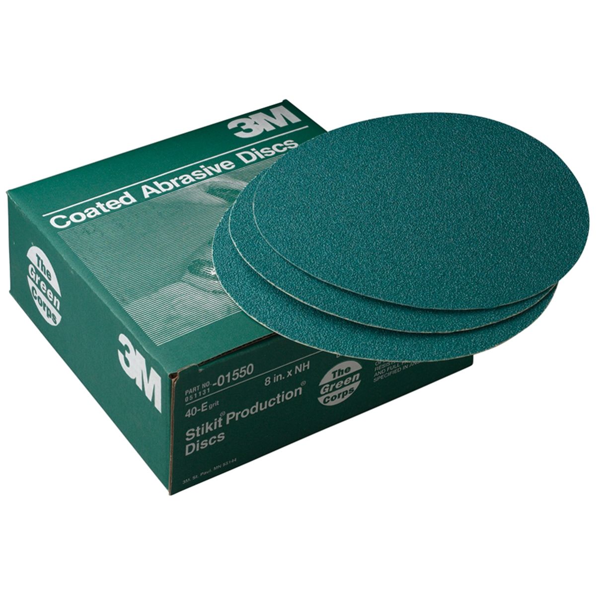 Green Corps Stikit Production Disc 8 Inch 40 Grade