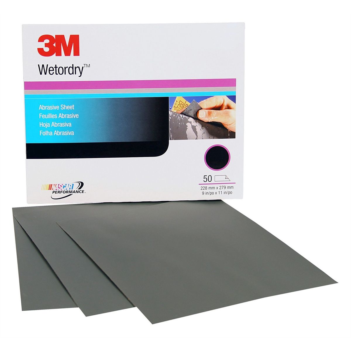 WetordryT Paper Sanding Sheets - 9 In x 11 In - 600 Grade