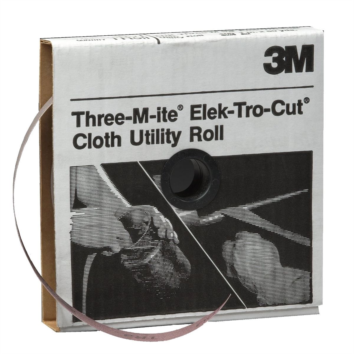 Elek-Tro-Cut(TM) Cloth Utility Roll - 1 In x 50 Yd - 220 Grade