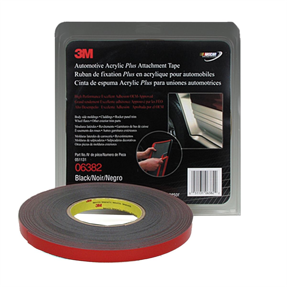 Automotive Acrylic Plus Attachment Tape, 1/2 Inch X 20 Yards