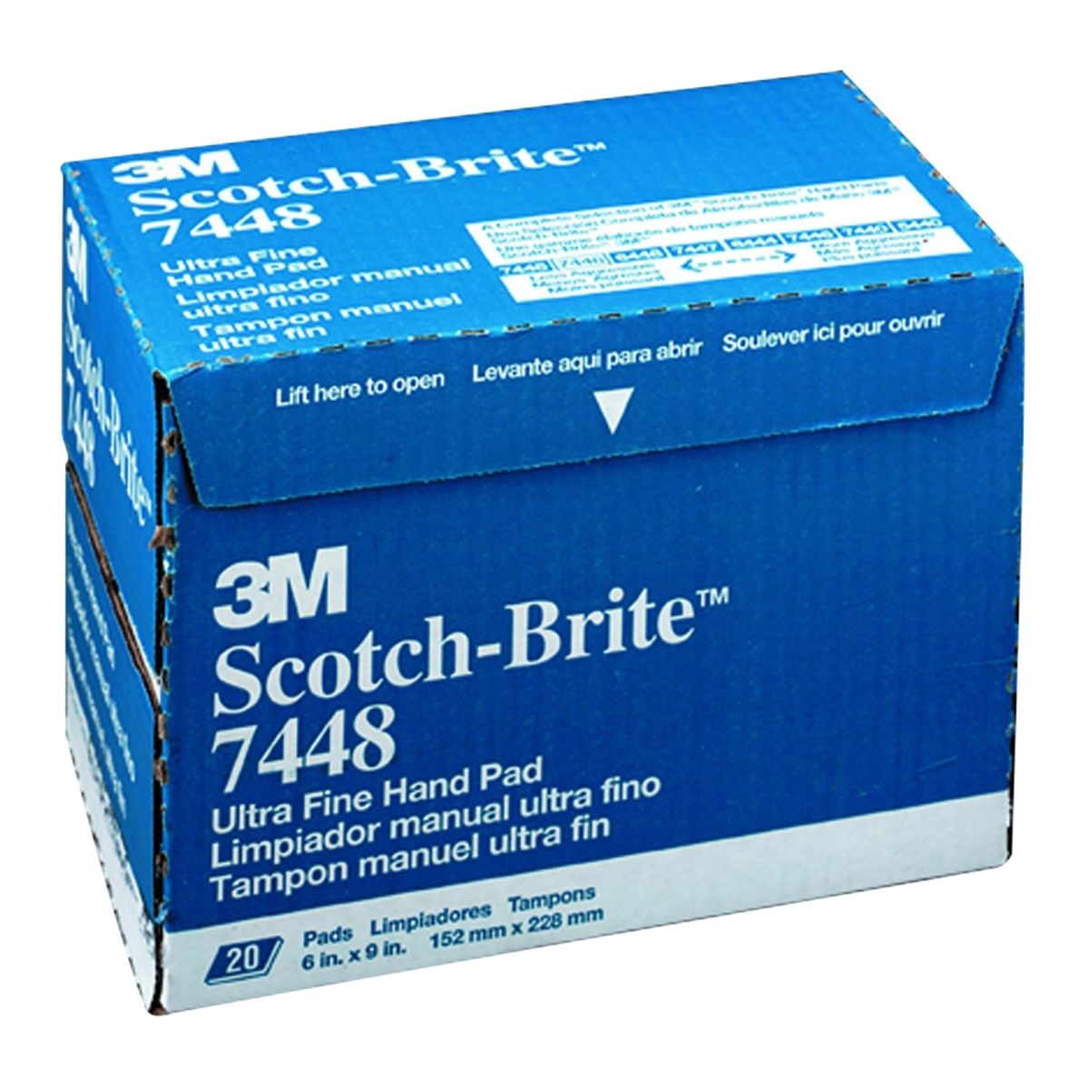 Scotch-Brite(TM) Ultra Fine Pads - Gray - 20/Box