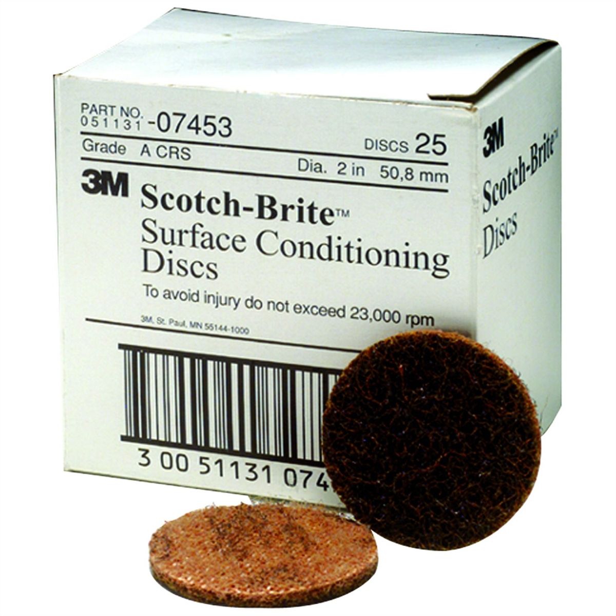 Scotch-Brite Surface Conditioning Disc, 2 Inch, Coarse 25/Box