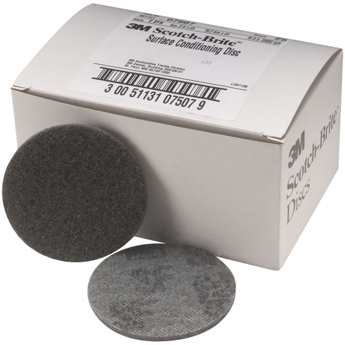 Scotch-Brite Velcro Surface Conditioning Discs - 3 In Fine - 25