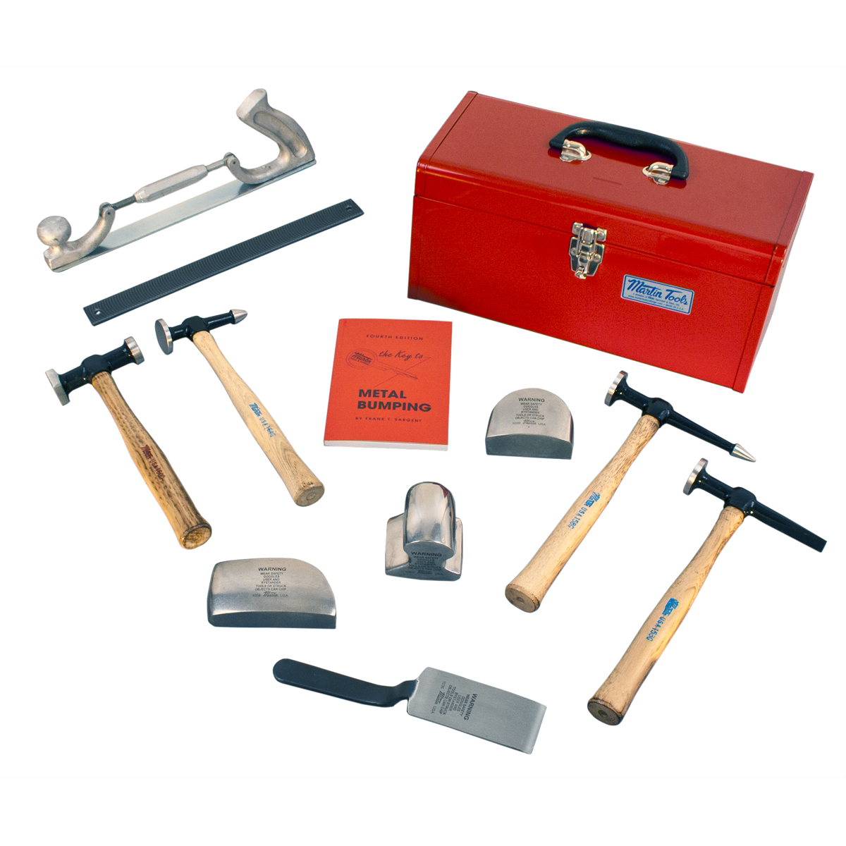 Wood Handle Body & Fender Tool Box Set 11 Pc