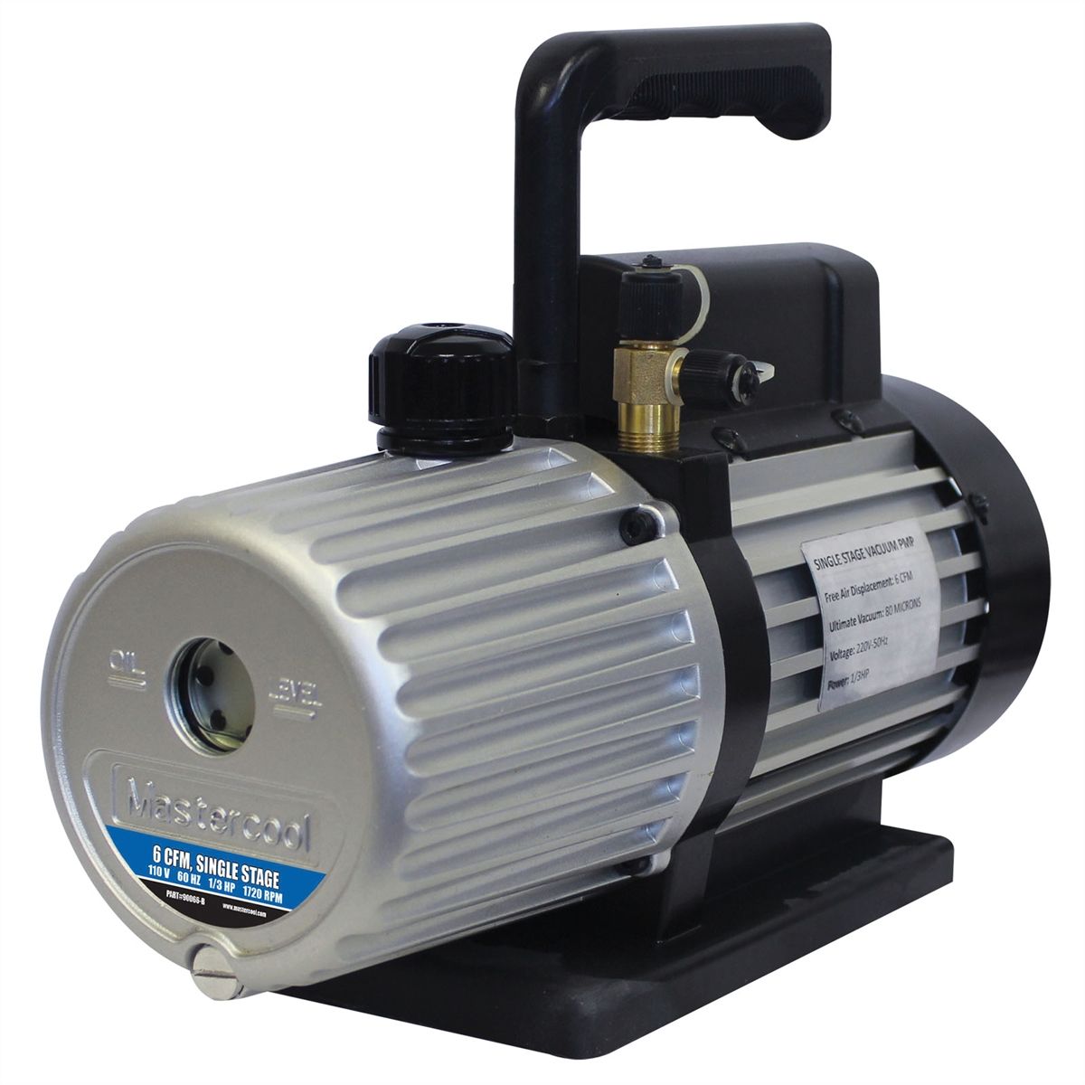 6.0 CFM SINGLE STAGE DEEP VACUUM PUMP