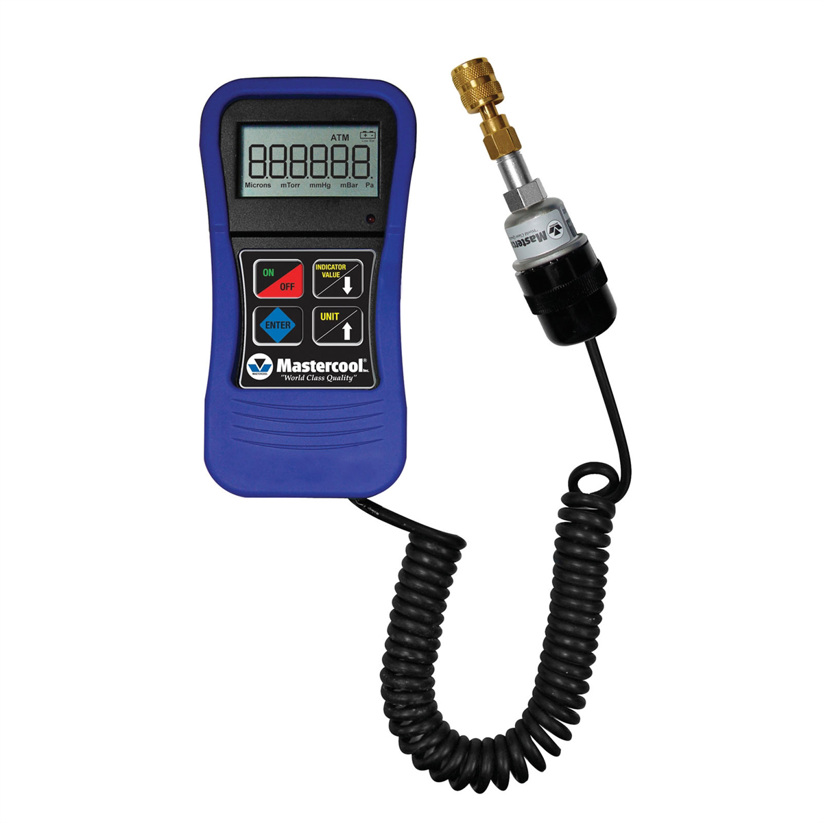 Digital Vacuum Gauge packaged in blow molded case