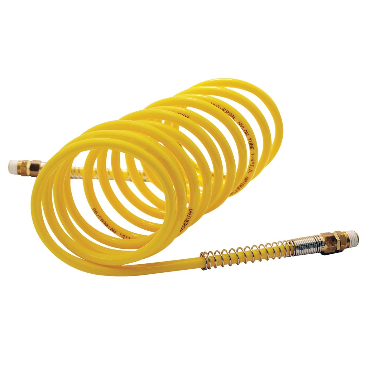 1/4" x 12' Yellow Nylon Coil Hose