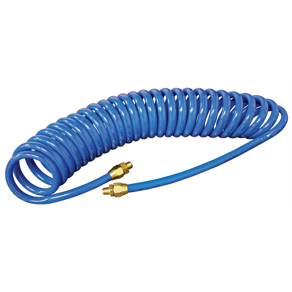 3/8" x 12' Blue Reinforced Poly Urethane Re-Coil Air Hose