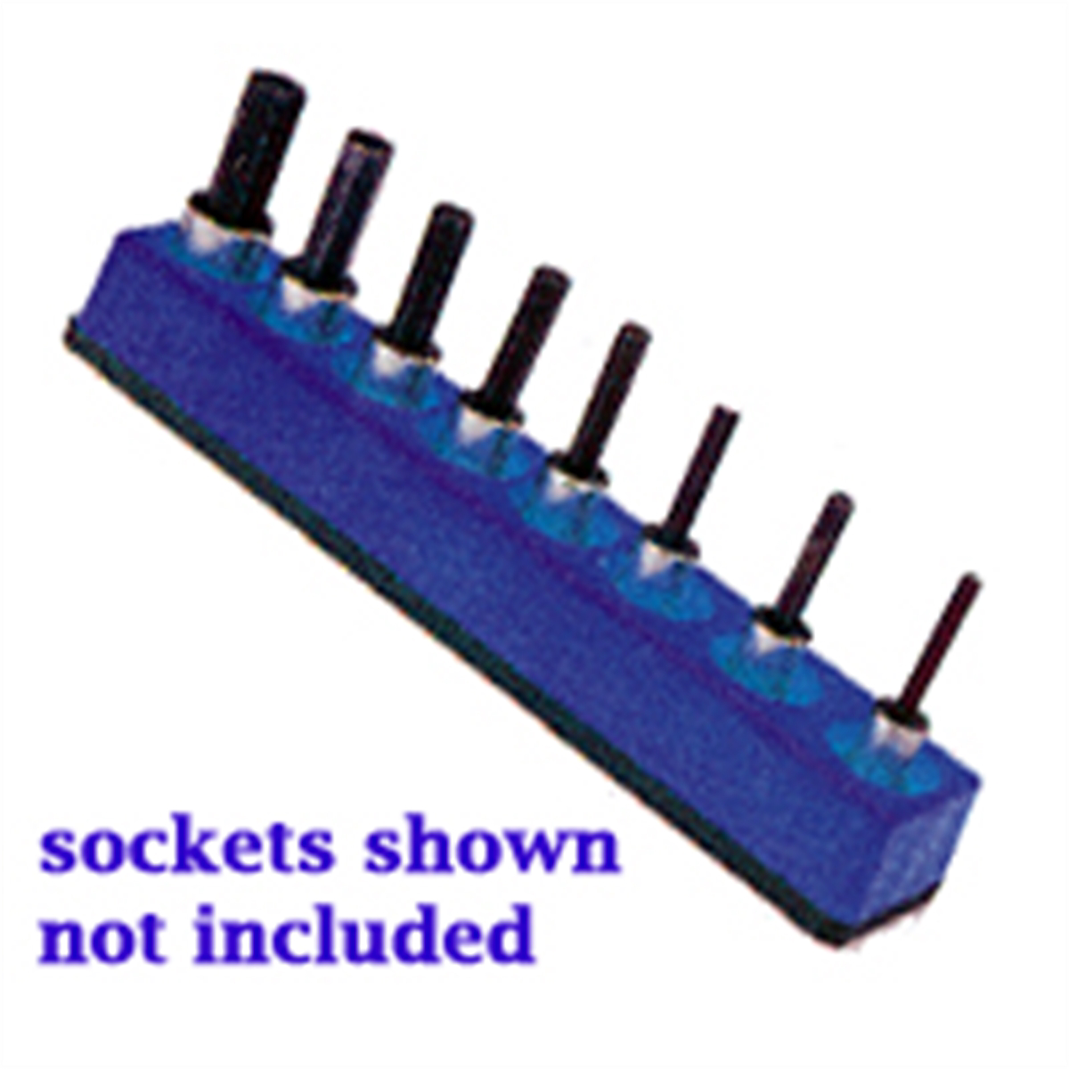 3/8 Inch Drive Universal Socket Organizer w/ Magnetic Base - Neo
