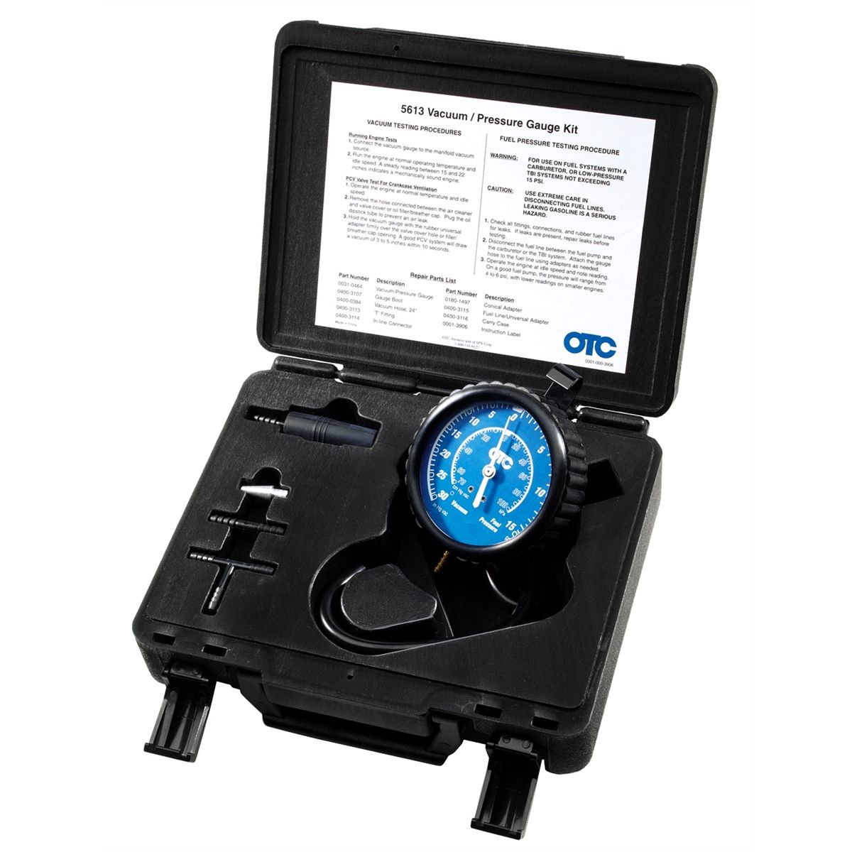 OTC 5613 Vacuum / Pressure Gauge Kit