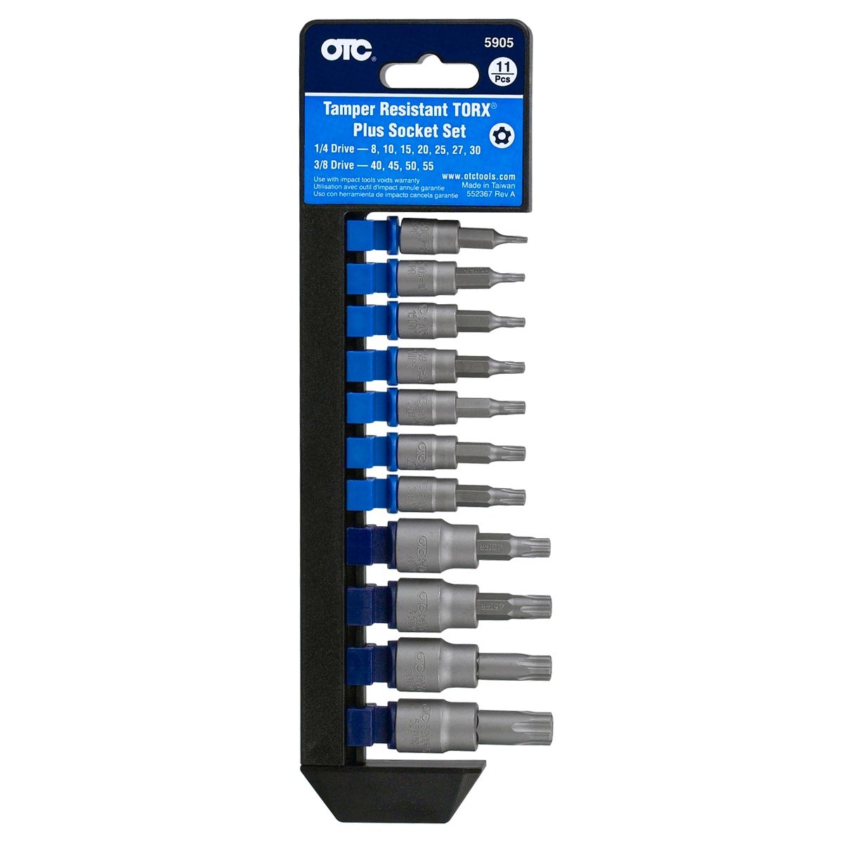 11PC TAMPER-RESITANT TORX