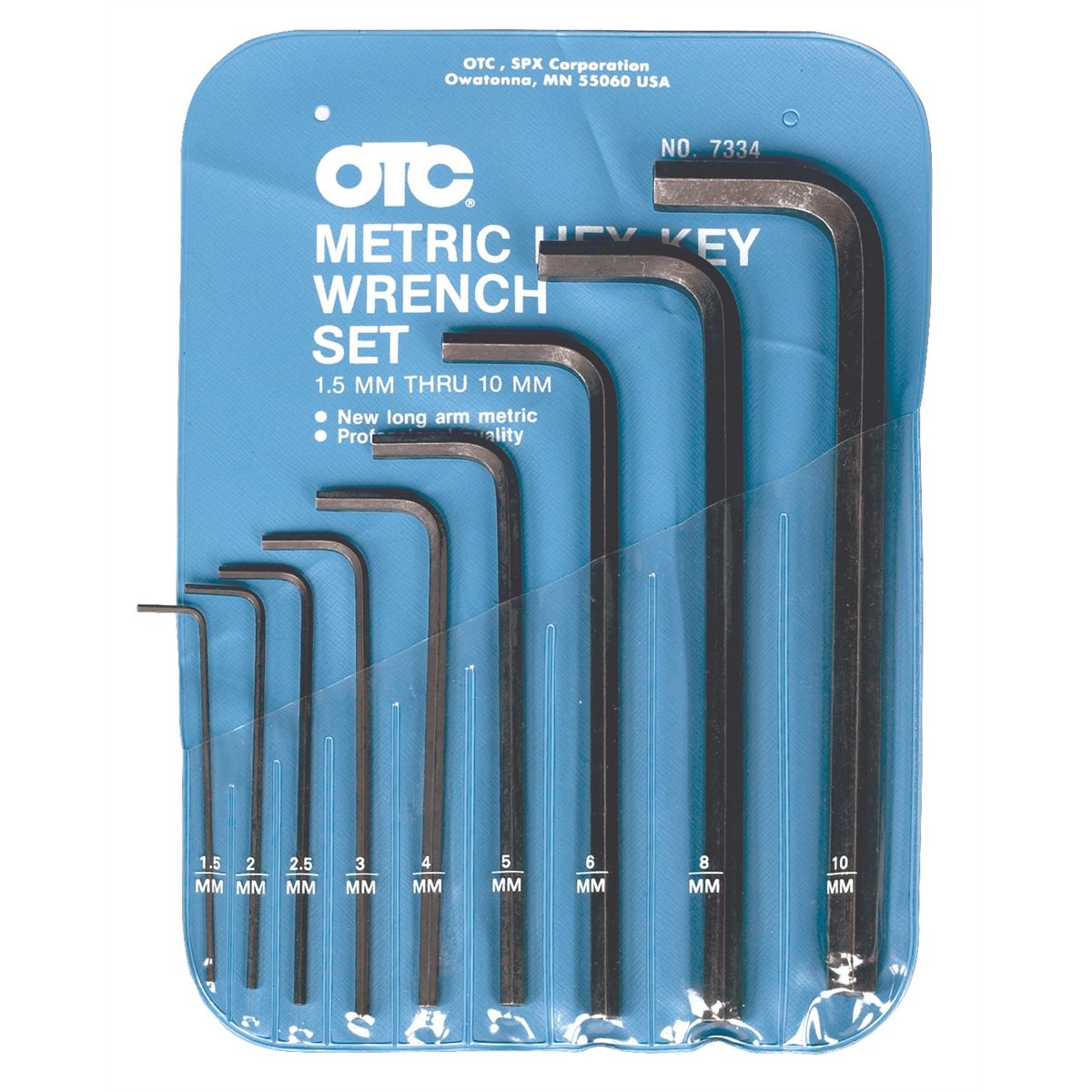 Metric Hex Key Set 1.5 to 10mm - 9-Pc