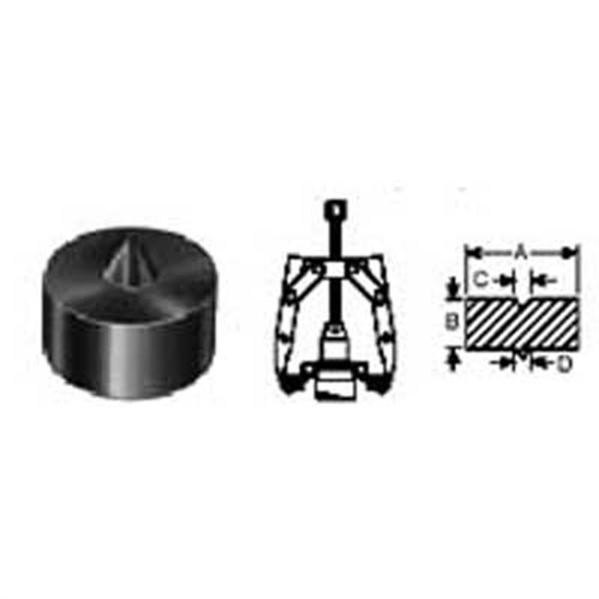 Puller Adapter Shaft Protector 5/8 X 5/8 In - 3/16 In