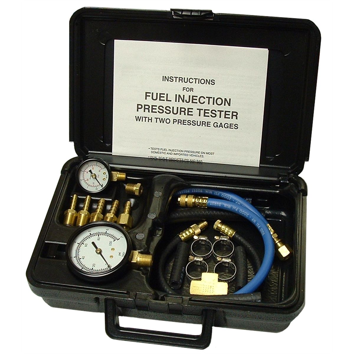 Fuel Injection Pressure Tester w/ Two Gages and Case