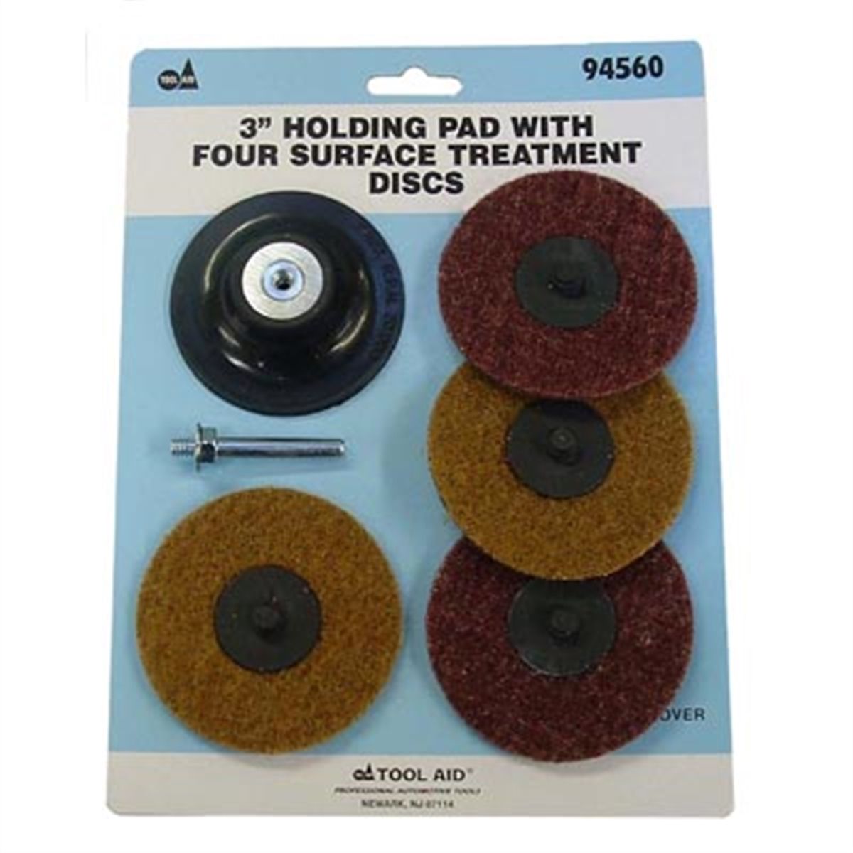 3" Holding Pad with Four Surface Treatment Disc