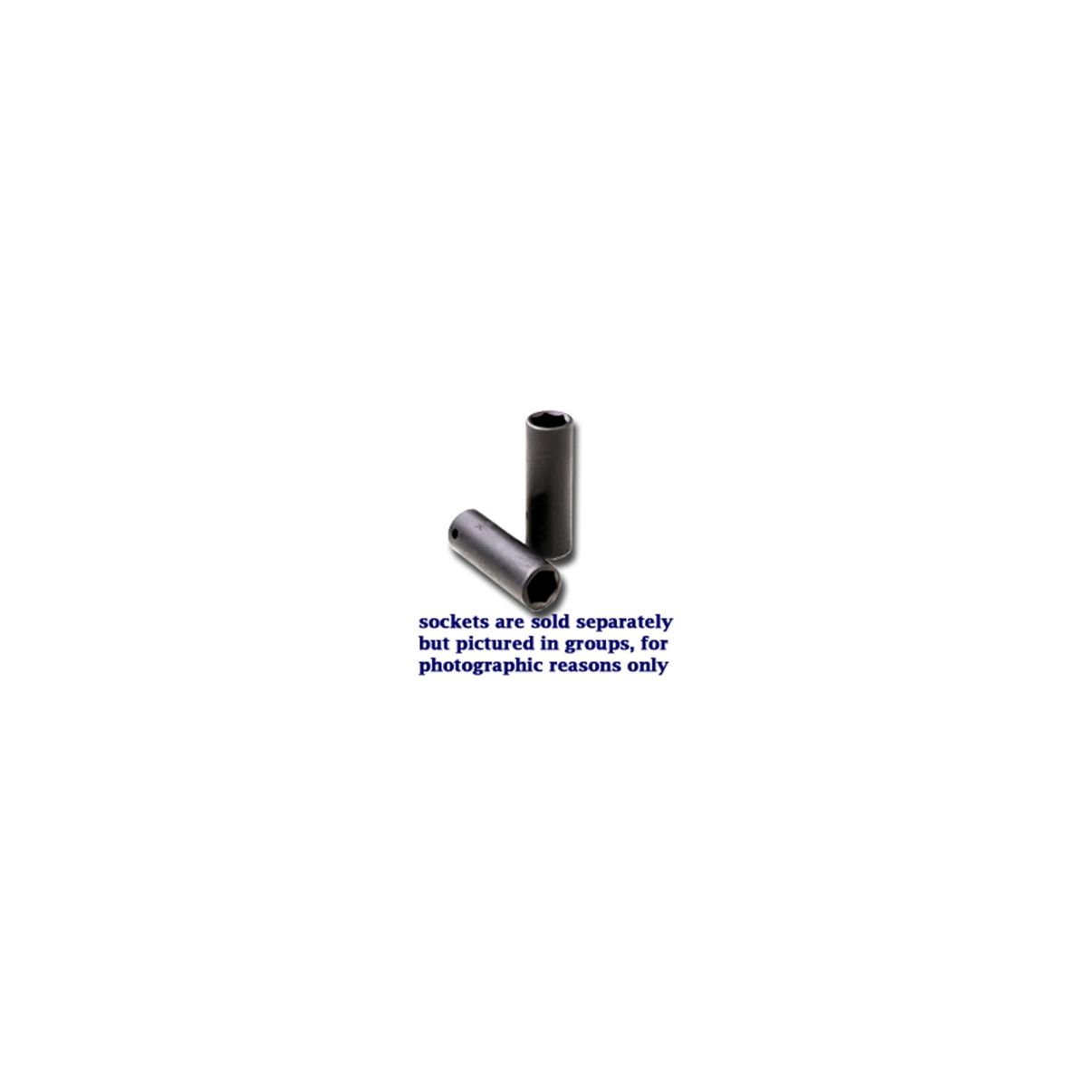 3/8 In Drive 6 Pt Deep Fractional Impact Socket - 3/8 In