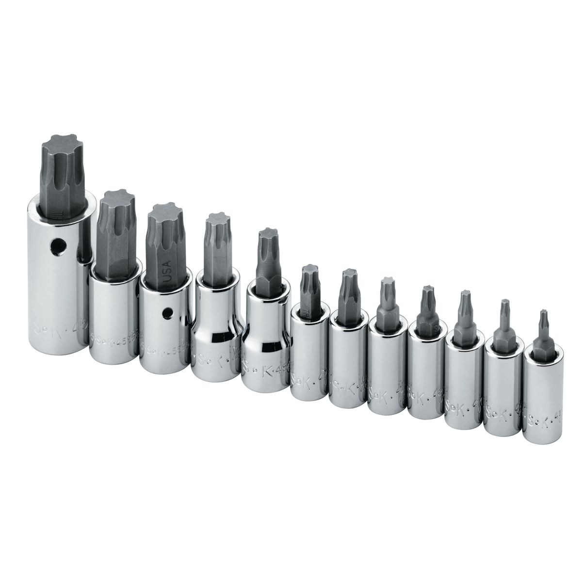 1/4, 3/8 & 1/2 In Dr Torx Plus Bit Socket Set - 12-Pc