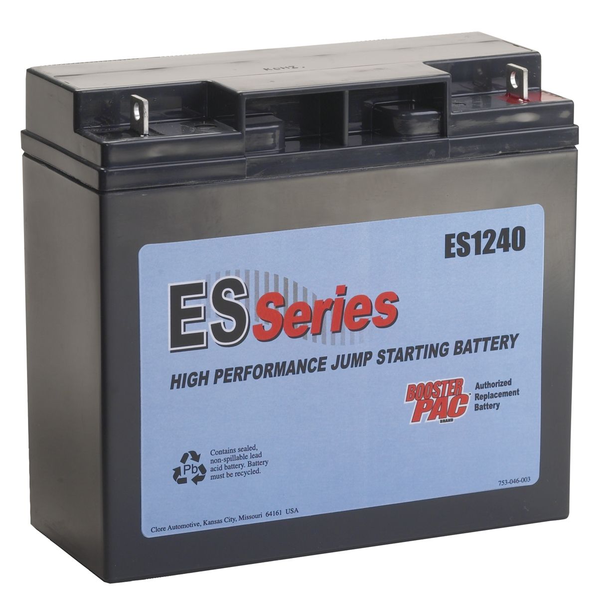 Replacement Battery 12Volt, 34 Ampere-Hour ES6000, ES8000, ES122